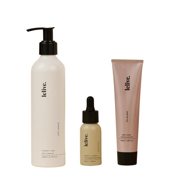 lelive 3-step Routine - Nourish, Hydrate + Glow - Lush Moisturiser