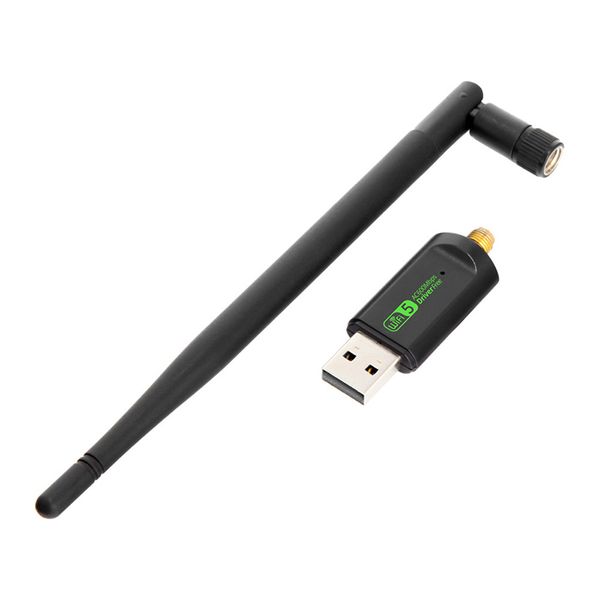 Driver-Free WiFi 5 AC600 Dual-Band USB Network Adapter Laptops