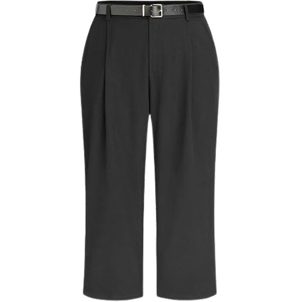 The Thread Treasure Women's Barrel Leg Chino - Black