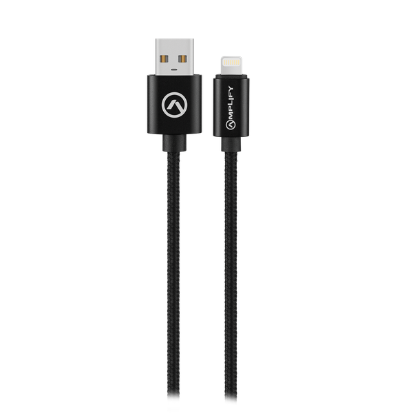 Amplify Linked Series Braided 1M USB to Lightning Cable - Black