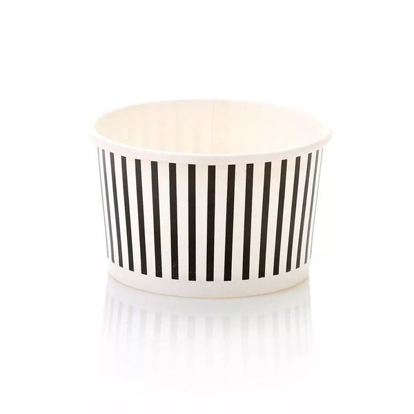 120ml-Black-Striped-Vintage-Ice-Cream-Tub