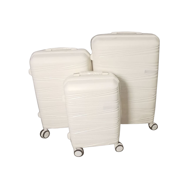 UP Luggage Set - White - 3-Piece