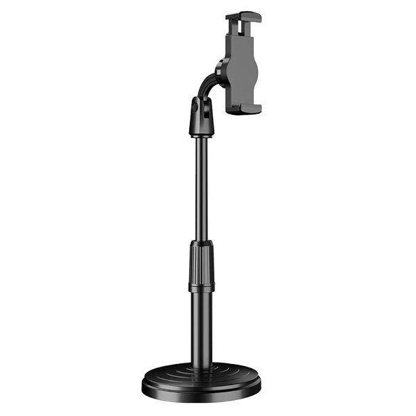 Adjustable Metal &amp; ABS Phone Stand: 360 Rotating, Height-Adjustable