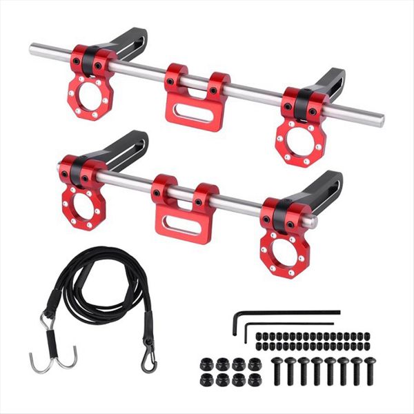 Aluminum Front Rear Bumper Set for 1/10 Rc Trx4 Trx6 Scx10 Gen8 Blue