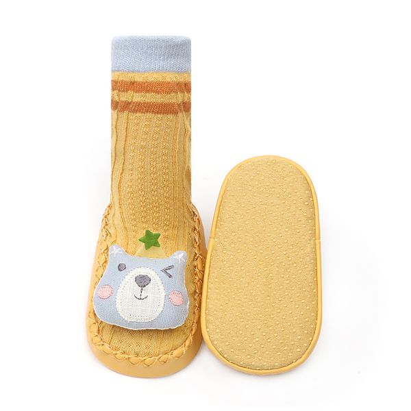 Non-Slip Sock Shoes Yellow 12cm