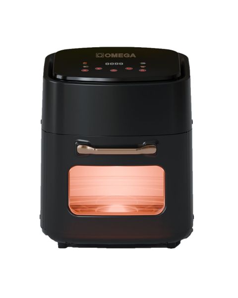 Omega 1400W 15L Extra Large Black Air Fryer- One-Touch LCD OM-S18
