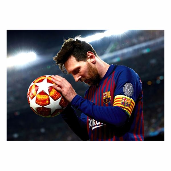 Lionel Messi Celebration Ball - A1 Poster