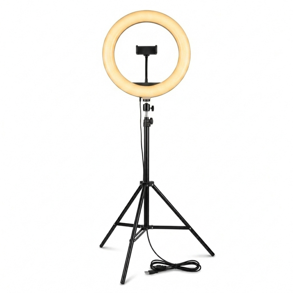 14 Inch LED Ring Light with 210cm Tripod Stand&amp;Rotatable Phone Holder