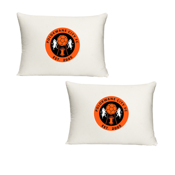 Katz Designs - Polokwane City White Polyester Plain Standard Pillowcase