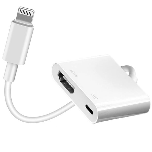 Lightning to HDMI Adapter - 1080p TV Mirroring Cable Compatible with iPhone