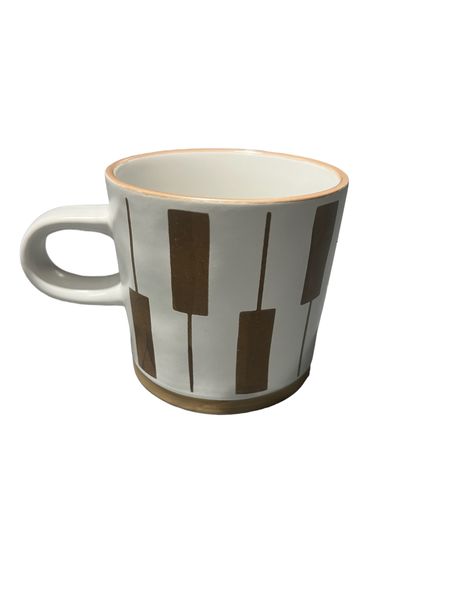 400ml Brown and White streak Ceramic Coffee Mug Set of 6