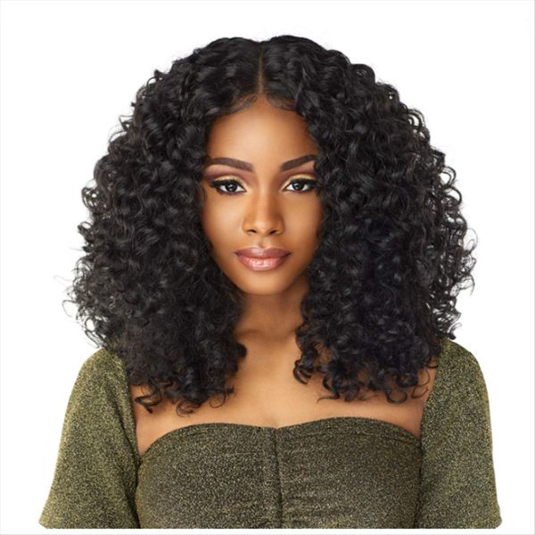 Wig HD Lace Front Wig Middle Parted Curly Big Wave Fluffy Wig Women'S Wig
