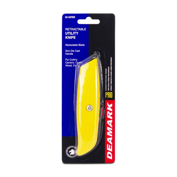 Deamark - Retractable Utility Knife - Yellow