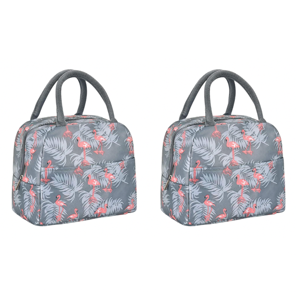 2 Pack ContemporaryThermal Insulated Lunch Bag