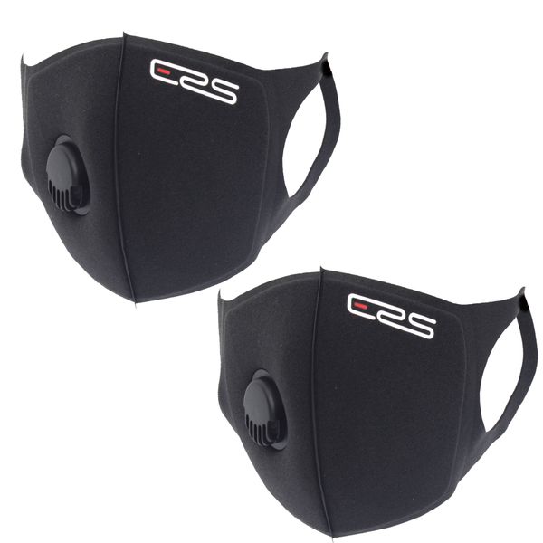 2 X Second Wave ERS Sponge Mask Combo With Removable Filter And Valve