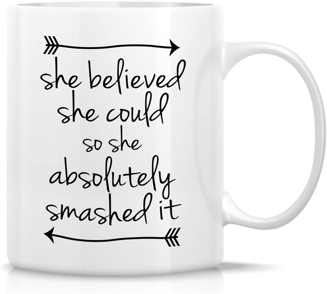 She believed-Mother's day-Father's day-Valentines-Christmas Mug
