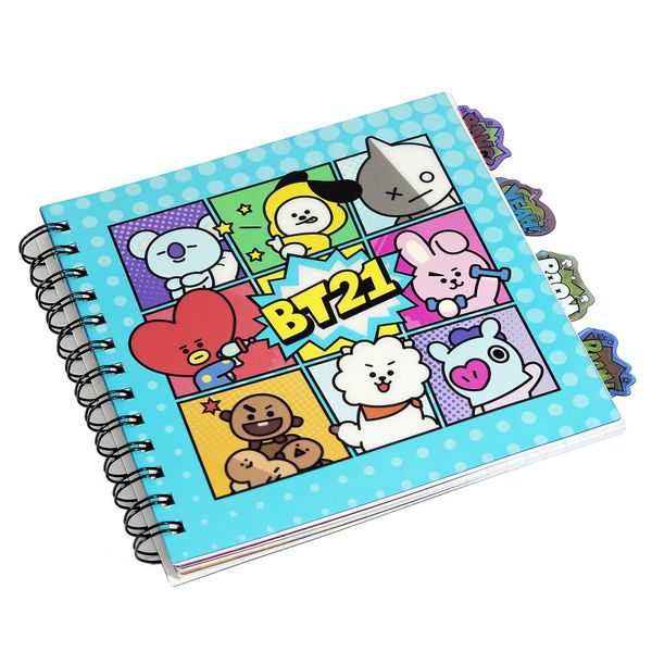 BT21 Characters Notebook With Dividers