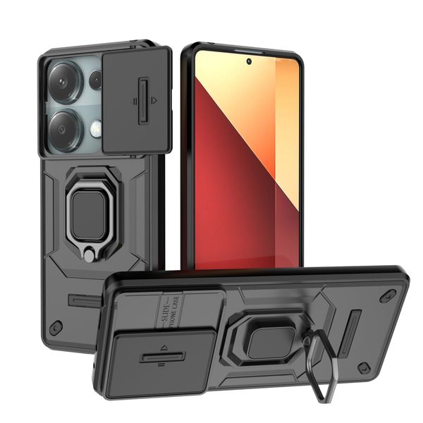 Magnetic Slide Window Protective Cover Compatible with Redmi Note 13 Pro 4G