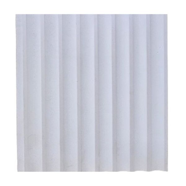 16mm White Cladding Board PVC - Bullnose Straight Design