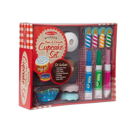 Melissa & doug bake 2024 & decorate cupcake set