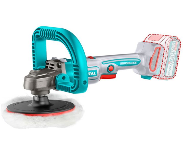 Total Tools Cordless Polisher 20V with Battery and Charger