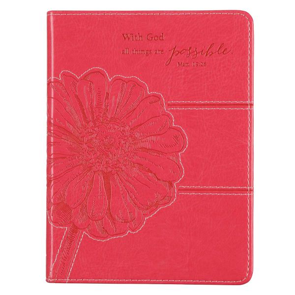 With God All Things Are Possible Journal: Pink