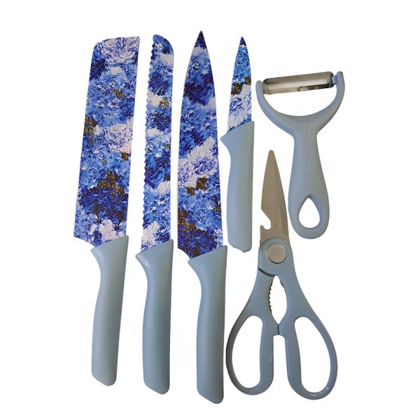 Knife Set - 6 Piece Stainless Steel Corrugated