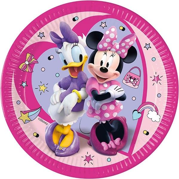 Minnie Junior Paper Plates 23cm - Pack Of 8