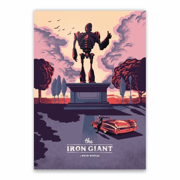 The Iron Giant Statue Poster - A1