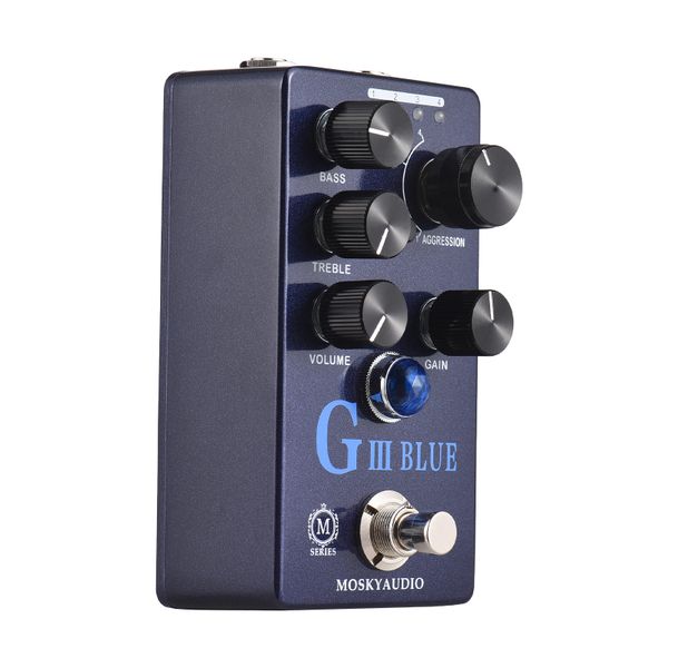 GIII Preamp/Overdrive/Distortion Pedal for Guitar Bass with True Bypass