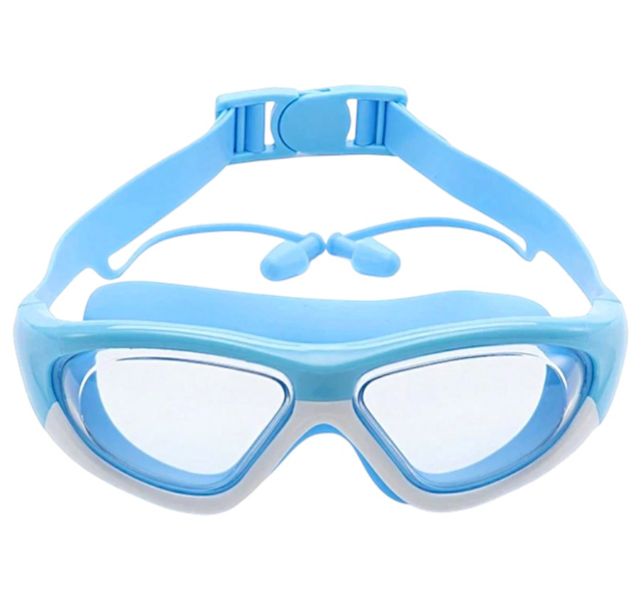 Kids Anti-fog Swimming Goggles with Silicone Earplugs