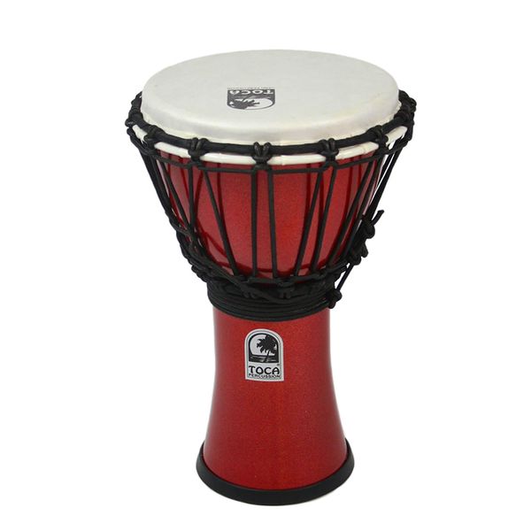 Toca Freestyle Colorsound 7" Synthetic Djembe - Metallic Red