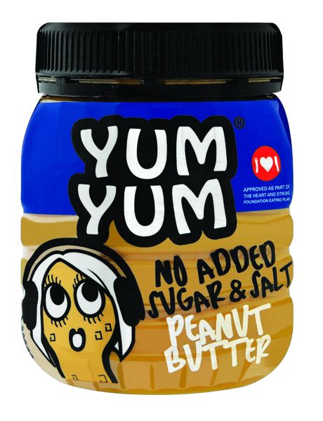 YUM YUM Sugar Free Smooth Peanut Butter 400g