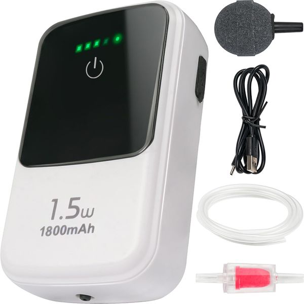 Rechargeable Mini Air Pump - Silent Dual Operating Mode Aerator