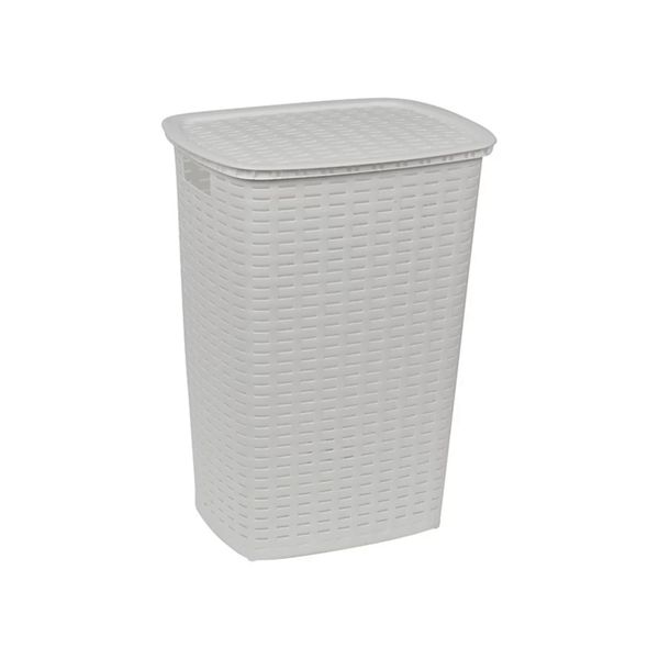 Weave Laundry Bin 53L White