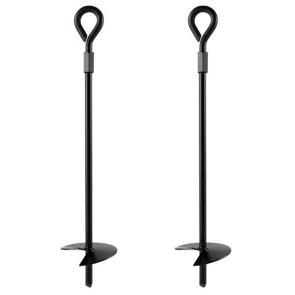 Tool Multifunctional Heavy Duty Ground Swing Anchor Tent Peg Set Of 2(37CM)