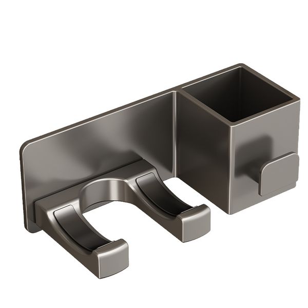 Hair Dryer Holder Aluminum Bathroom Hair Dryer Rack for Home