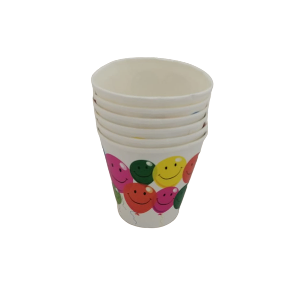Balloon Smiley Face Paper Cups