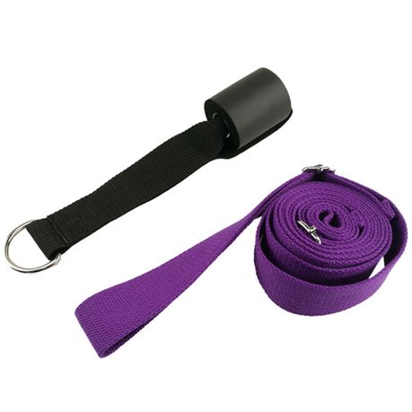 Women Adjustable Leg Stretcher Lengthen Ballet Stretch Band-Dark Purple Image