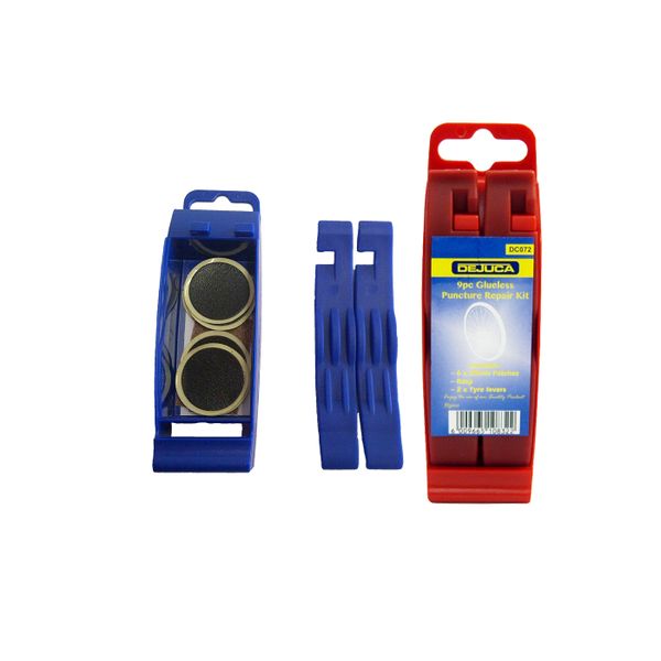 Puncture Repair Kit - Glueless - 9/Card + Tyre Levers - 10 Pack