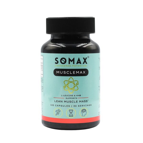 SOMAX MuscleMax Lean Muscle Supplement | HMB, L-Leucine - 120