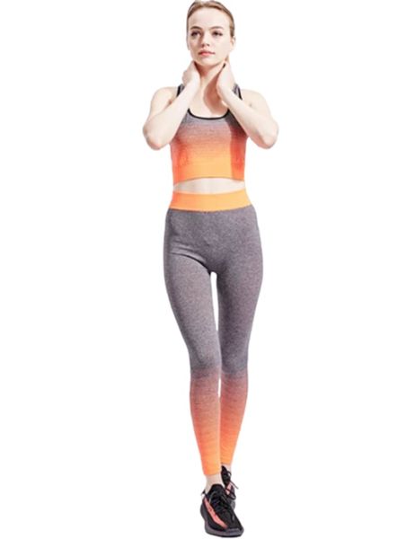Edendiva's Gradient Fitness Sport Set - Orange