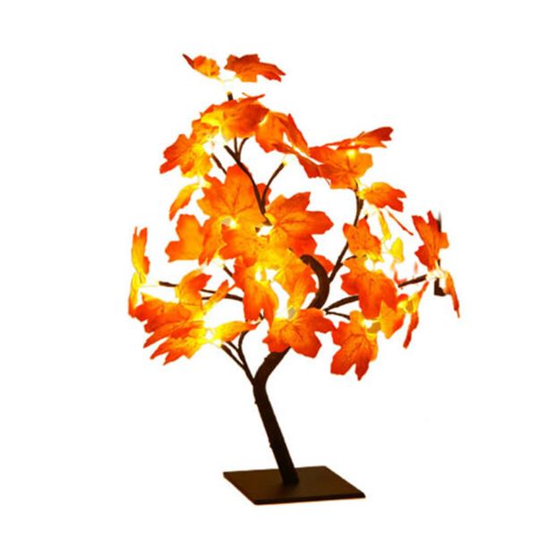 Tree Decoration Light Maple Leaf LED Warm Lighting USB Powered Floor Lamp