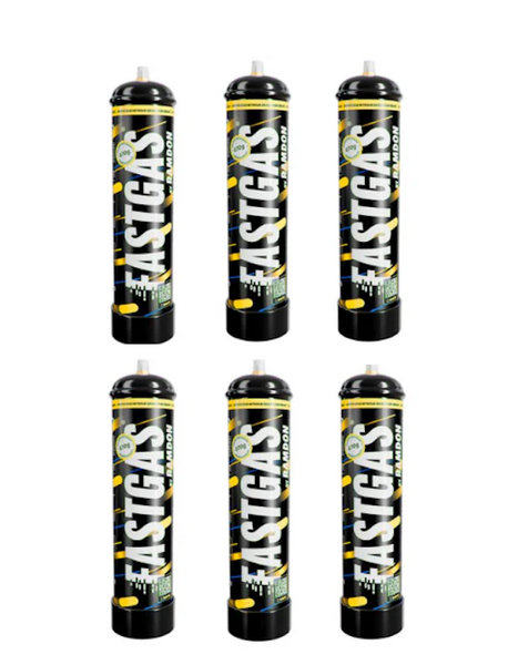 FastGas 670g Whipped Cream Charger Cylinders - Pack of 6