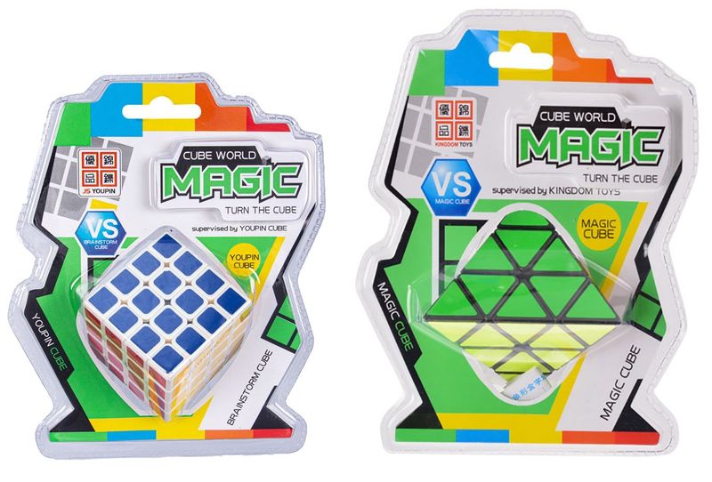 3D Puzzle Set - Magic Triangle &amp; 4x4 Magic Cube