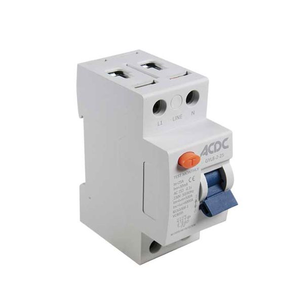 DIN Earth Leakage Relay 2 Pole 40A
