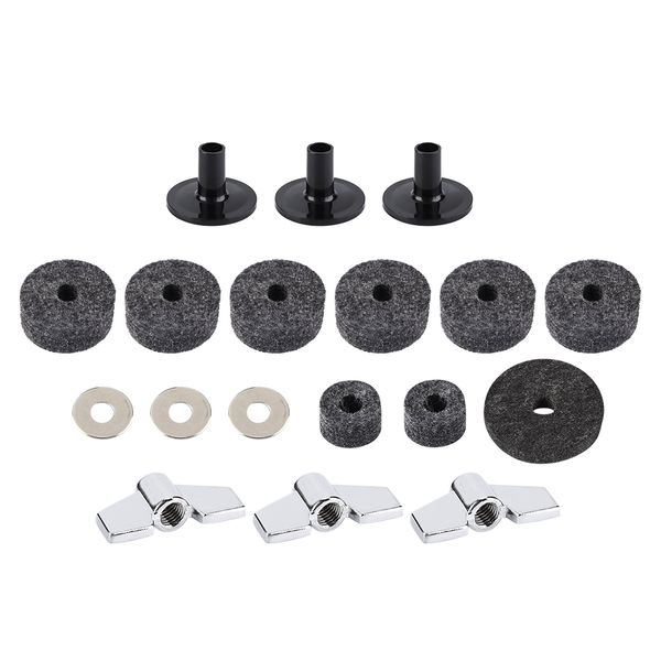 Cymbal Felt Washer Set (w/ Wing Nuts)