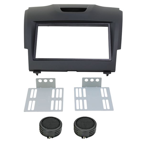 Radio Fascia D/Din Trim Plate Compatible With Isuzu 2013 &amp; Evo Tweeters