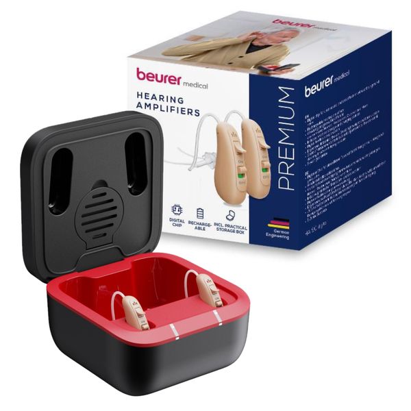 Beurer Germany Digital Personal Sound Amplifier Set HA 90 BTE Rechargeable