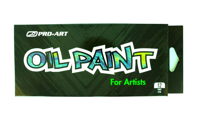 Pro-Art Oil Colour Paint Set 12 Tubes 12ml